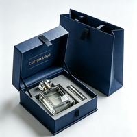 Boîte cadeau de parfum de luxe personnalisée, fermeture magnétique, logo personnalisé et doublure en EVA, sac fourre-tout assorti pour emballage cadeau d'affaires