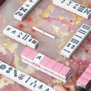 Tapete <span class=keywords><strong>de</strong></span> Mahjong <span class=keywords><strong>de</strong></span> Mármol Rosa Dorado Premium, Antideslizante, Impermeable, Cubierta <span class=keywords><strong>de</strong></span> Mesa <span class=keywords><strong>de</strong></span> <span class=keywords><strong>Casino</strong></span>, Superficie <span class=keywords><strong>de</strong></span> <span class=keywords><strong>Juego</strong></span> Duradera para <span class=keywords><strong>Juego</strong></span> Profesional - Product Image 4
