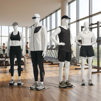 Fitness-Studio Schaufensterpuppe aus ABS mit Muskulöser Oberfläche, Bemalte Oberfläche, Männliche und Weibliche Sportliche Ausführung, Umweltfreundliche Recycling-Kunststoff-Option