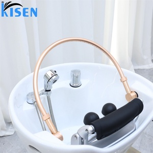 KISEN Fauteuil de lavage électrique professionnel inclinable et rotatif pour salon, avec fonction de lavage, thérapie aquatique, massage et spa capillaire, et cuvette en céramique - Product Image 6