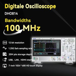ออสซิลโลสโคปดิจิตอลสามเฟส RIGOL DHO814 ช่วงความถี่ 100MHz ความละเอียดแนวตั้ง 12 บิต อัตราการสุ่มตัวอย่าง 1.25 GSa/s 0.1 - Product Image 5