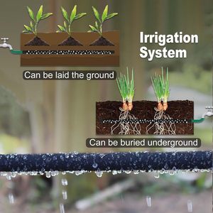Manguera de riego por goteo tipo T de goma para plantaciones subterráneas - Product Image 3