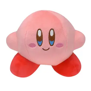 Venta al por mayor 15cm Japón Anime Star Kirby juguetes de peluche regalos de cumpleaños para niños suave y esponjoso Kirby juguete de peluche rosa