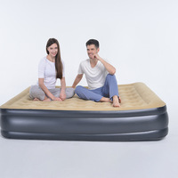 Matelas de lit d'air pliable, de luxe, à double verrouillage, gonflable, de haute qualité, populaire en chine, avec pompe intégrée