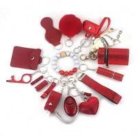 Porte-clés de défense personnelle Bling avec spray, lampe torche LED compacte en cristal portable pour femmes, bracelet de défense personnelle