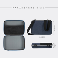 Étui de rangement pour adaptateur de prise convertisseur, étui de voyage pour réveil électronique, étui numérique en EVA avec bandoulière