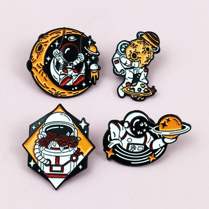 High-Quality Astronaut Enamel Lapel Pin Space Theme Metal Badge for <strong>Astronomy</strong> Fans Birthday <strong>Gift</strong> Souvenir - Product Image 2