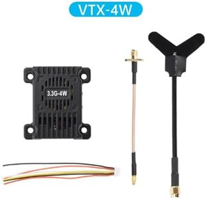 1PC 3.3GHz 4W/6W 16CH โมดูลเครื่องส่งสัญญาณวิดีโอแบบอะนาล็อก, VTX/VRX เครื่องรับส่งสัญญาณไร้สาย AV, สำหรับโดรน FPV - Product Image 1