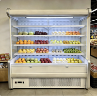 Nouveau design de réfrigérateur vertical pour lait et fromage, refroidissement par air, équipement de réfrigération commercial pour supermarchés