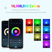 Ampoule LED intelligente Wifi E14, lumière de bougie 5W 7W 9W 220V, lampe RGB à intensité variable, commande vocale via application, assistant Alexa, décoration intérieure