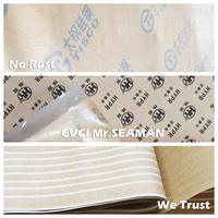 Papier d'emballage en acier anti-rouille enduit de PE / Papier VCI multi-métaux, Papier raphia tissé VCI, Papier crépon VCI renforcé
