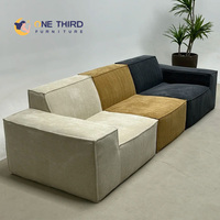 Canapé modulable individuel moderne pliant rembourré en tissu Canapé modulable à compression