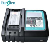 Chargeur de batterie avec écran LCD DC18RC pour outils électriques au lithium 14,4V-18V, matériau ABS, protection contre les surcharges, garantie d'un an