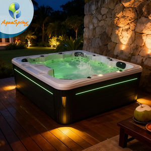 Jacuzzi Exterior de Diseño Moderno, Bañera de Hidromasaje de Moda para Exteriores, Jacuzzi Exterior para 6 Personas - Product Image 1