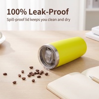 Gobelet isotherme personnalisé de 10 oz avec revêtement en poudre, en acier inoxydable 304 à double paroi, pour gravure laser, vente en gros