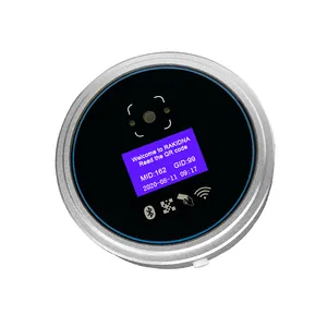 NFC Live Time หน้าจอ LED QR Code Scanner การควบคุมการเข้าถึงประตูบาร์โค้ด2d ล็อคประตูอัจฉริยะพร้อมเครื่องอ่านบัตร IC สำหรับโรงแรม