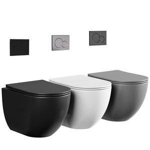 <span class=keywords><strong>Inodoro</strong></span> Inteligente Moderno Minimalista con Acabado Mate, Resistente a los Arañazos, Fácil de Limpiar, Montado en la Pared, con Panel de Doble Descarga para Baño - Product Image 1