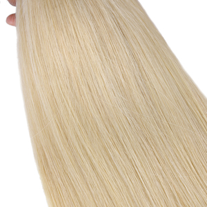 613 Bó Với Tóc Thẳng Phía Trước Xuất Xứ Brazil <span class=keywords><strong>3</strong></span>/4 Bó Với Miếng Dán 40 Inch Tóc Vàng Remy Bó Tóc Người Với Phần Trước - Product Image 3