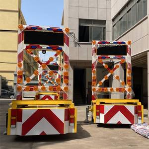 Clignotant Road Work Construction Site Directionnel Ambre Led à Vendre Signe Remorques Sécurité Routière Solaire Trafic Flèche Conseil - Product Image 4