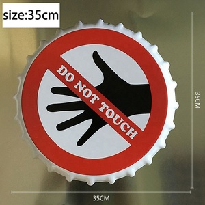 Letrero Metálico Decorativo de Pared para Bar de Hotel, Estilo Retro Vintage, Personalizado, con Diseño de Tapa de Botella de Cerveza, 35 cm de Diámetro, Tendencia 2026 - Product Image 6