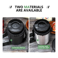 Boîte à lunch isotherme portable personnalisée pour enfants, en acier inoxydable 304, pour soupes et aliments chauds