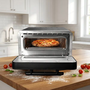 Four à pizza électrique 400 ℃   Pierre à pizza haute température chauffée des deux côtés pour la cuisson à domicile en intérieur - Product Image 1