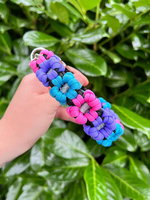 Collier pour chien personnalisé fait main, fleur douce, puissance des fleurs, collier pour chien personnalisé, collier en paracorde tressé, breloque perlée, collier pour animaux de compagnie