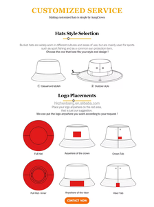 Sombrero de Pescador Vaquero de Poliéster con Bordado Personalizado Unisex HKZB, Bordado 3D Multicolor, Ajustable para Exteriores - Product Image 3