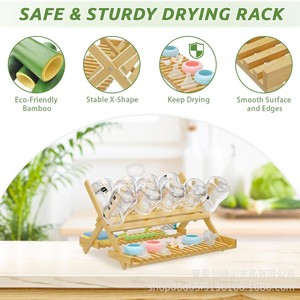 Wooden <b>bottle</b> <b>rack</b>, wooden <b>bottle</b> drainer, household <b>bottle</b> <b>drying</b> <b>rack</b>, wooden baby <b>bottle</b> holder - Product Image 3