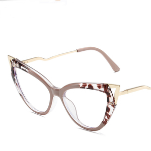 Mới hợp thời trang cổ điển rõ ràng Kính Cat Eye chống ánh sáng màu xanh Chặn kính mắt thời trang Kính đọc sách với Big khung - Product Image 5