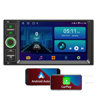 Lecteur autoradio IPS 7 pouces pour tableau de bord, lecteur MP5 sans fil Android Auto pour Nissan, lecteur multimédia de voiture avec Carplay