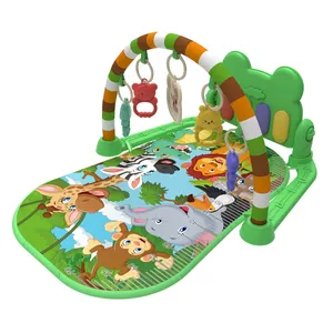 High quality Early Education Music Activities Gym Play mat Hand kicking Piano Multi-functional baby play mat for 0-12 months
