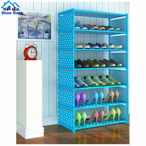 De metal <span class=keywords><strong>industrial</strong></span> de acero inoxidable fácil de ensamblar zapatos diseños de aluminio zapato rack - Product Image 6