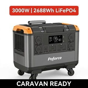 Centrale Électrique Portable UKCA 3KW MPPT 2688Wh LiFePO4, Générateur Solaire et Démarreur de Secours <span class=keywords><strong>pour</strong></span> Caravane, <span class=keywords><strong>Camping</strong></span>-<span class=keywords><strong>car</strong></span>, <span class=keywords><strong>Camping</strong></span> et Usage Domestique - Product Image 2