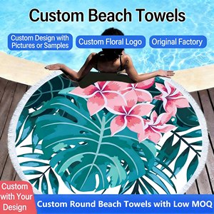 Toalla <span class=keywords><strong>de</strong></span> <span class=keywords><strong>Playa</strong></span> Redonda Multifuncional Personalizada <span class=keywords><strong>de</strong></span> <span class=keywords><strong>Verano</strong></span>, Ultrafina, con Estampado Tropical, Borlas, Flamenco, Microfibra <span class=keywords><strong>de</strong></span> Secado Rápido para Adultos - Product Image 1