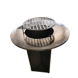 Plancha de Acero al Carbono Negra para Jardín, <span class=keywords><strong>Grande</strong></span>, para <span class=keywords><strong>Leña</strong></span>, con Llamaras, Venta al por Mayor de Fábrica - Product Image 3