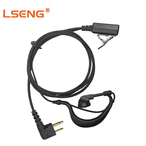 Écouteur-casque double jack pour talkie-walkie, avec crochet d'oreille en forme de G et micro PTT, pour radios bidirectionnelles <span class=keywords><strong>Motorola</strong></span> R2 / XiR Series - Product Image 1