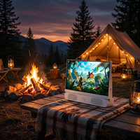 Téléviseur portable de 24 pouces avec batterie rechargeable intégrée 10000 mAh |   Téléviseur intelligent Google 1080P FHD IPS |   WiFi extérieur pour camping-cars et camping