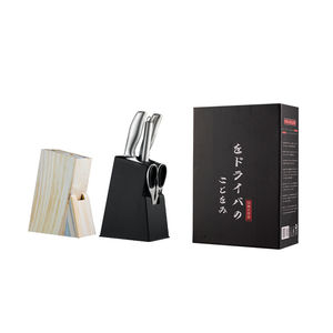 Bán Giá Rẻ <span class=keywords><strong>Sharpener</strong></span> Rod <span class=keywords><strong>Knife</strong></span> Sets Thép Không Gỉ Nhà Bếp <span class=keywords><strong>Knife</strong></span> Set Với Khối Gỗ - Product Image 4