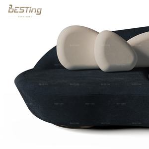 Sofá Seccional de Terciopelo Moderno de 7 Plazas para Sala de Estar, Villa y Parque - Venta al por Mayor de Fábrica - <span class=keywords><strong>Outlet</strong></span> de Muebles para el Hogar - Product Image 4