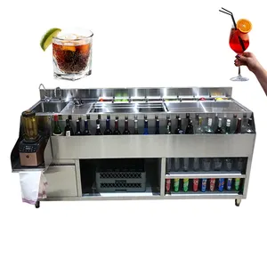 Custom Design Cocktail Bar Station Bartender Bar Equipment Cocktail Working Bench Cabinet