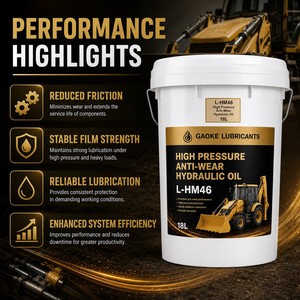 Huile hydraulique anti-usure en gros <span class=keywords><strong>L</strong></span> HM HV VG22 32 46 68 <span class=keywords><strong>HL</strong></span> 46 pour excavatrices, bulldozers, engins agricoles, construction et mines - Product Image 2