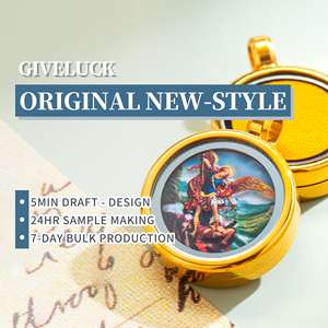 GIVELUCK Saint <strong>Michael</strong> Angel Idol Spirit Pendant Necklace Stainless Steel Religious Item With Battle Cameo - Product Image 6