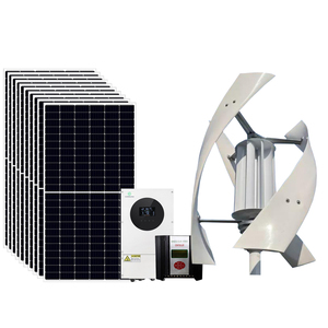 Sistema de Energía Híbrido Solar y Eólico de 10kw, Banco de Energía Solar, Generador de Energía Gratuita, Sistema de Generación de Energía Eólica - Product Image 1