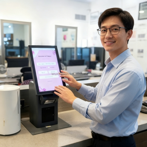 Kioscos de Donación con Pantalla Táctil de 15.6 y 21.5 Pulgadas WUXIN Sinmar para Interiores, Kiosco de Impresión y Pago de Autoservicio Pequeño con Android y Windows - Product Image 2