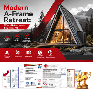 Cheap Prefab Triangle House <strong>Triangular</strong> Tiny House Kit Modern Modular a Frame House <strong>Home</strong> for Backyard Hotel - Product Image 6