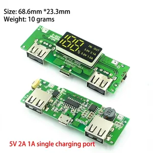 Led kép USB 5V 2.4A Micro/Type-C USB điện thoại di động ngân hàng 18650 sạc mô-đun Lithium Battery Charger board mạch bảo vệ - Product Image 4
