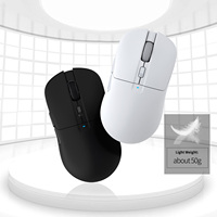 Botones programables Ratón recargable para juegos Inalámbrico BT 2,4 Ghz Con cable Peso ligero 3395 sensor Max 26000 DPI Edición macro