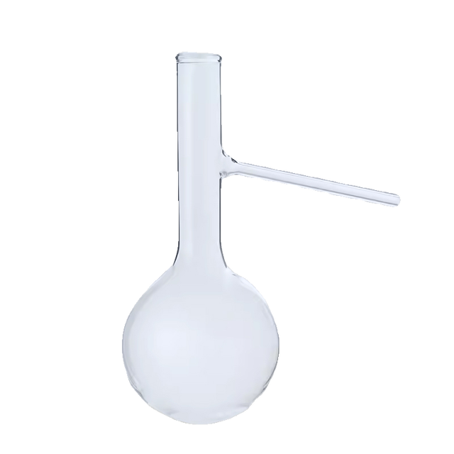 Borosilicate Glass Distillation Flask with Side Arm Lab Chemistry Glassware