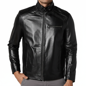 แจ็คเก็ตหนังวัวแท้สำหรับผู้ชาย ดีไซน์ทันสมัยปี 2025 สไตล์ไฮสตรีท - ขายดีที่สุด ปรับแต่งได้ กันลม ระบายอากาศได้ดี เป็นมิตรกับสิ่งแวดล้อม - Product Image 1